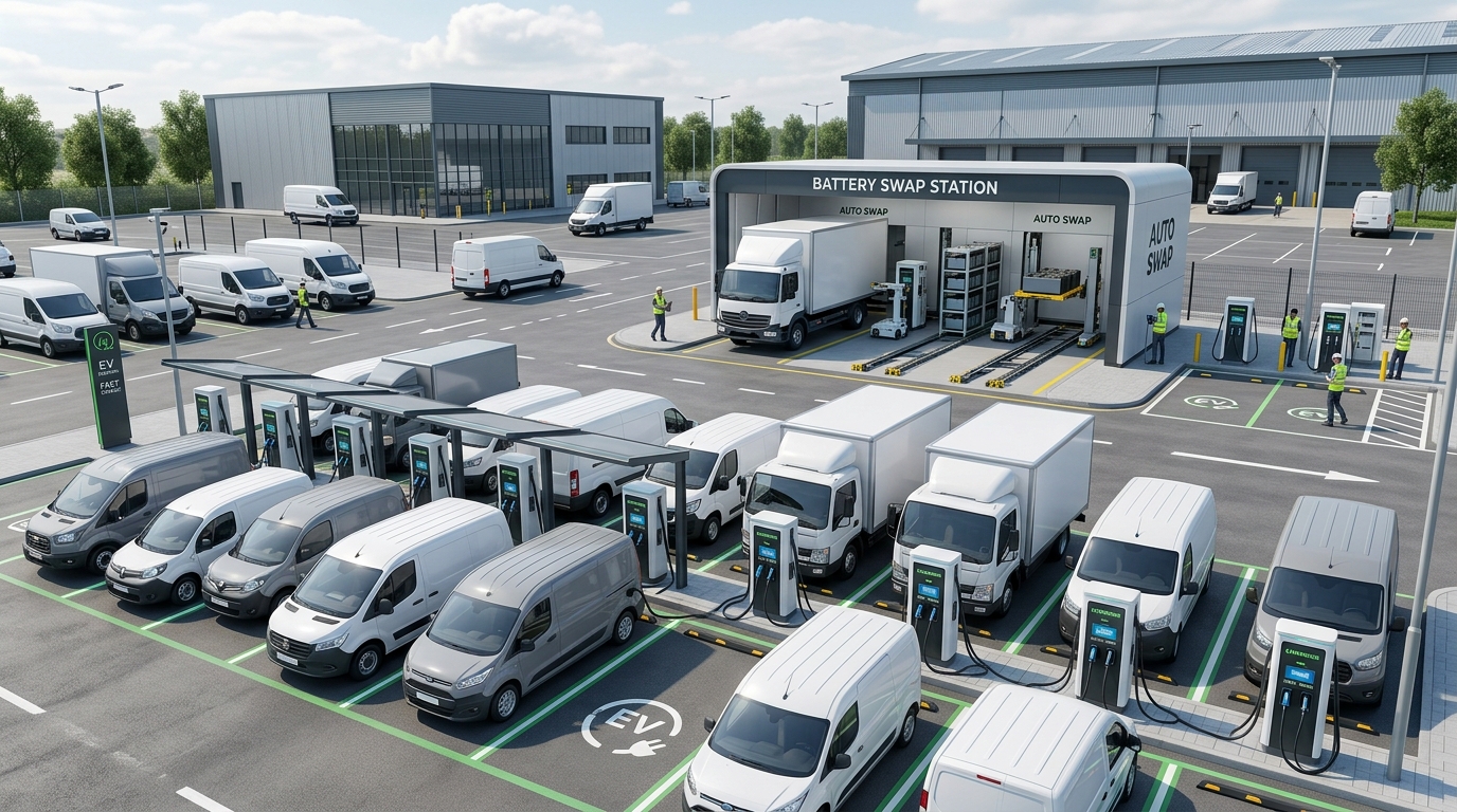 Commercial EV Fleet Depot